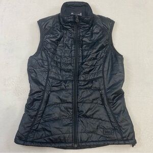 REI Puffer Vest Women's M Black Full Zip Primaloft Pertex Quantum Eco Polyester